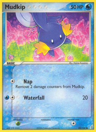 Mudkip 058/100  Crystal Guardians - Common