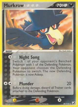 Murkrow  - Reverse Holofoil Unseen Forces - Rare