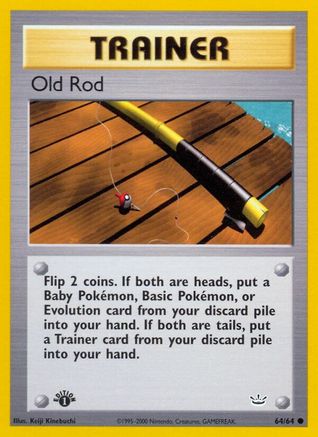 Old Rod 064  - 1st Edition Neo Revelation - Common