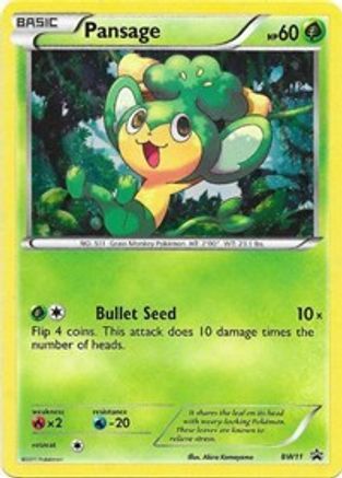Pansage - BW11  - Holofoil Black and White Promos - Promo