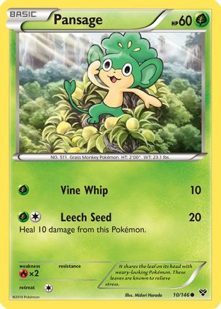 Pansage  XY Base Set - Common