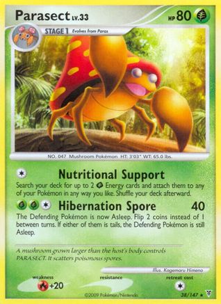 Parasect  - Reverse Holofoil Supreme Victors - Rare