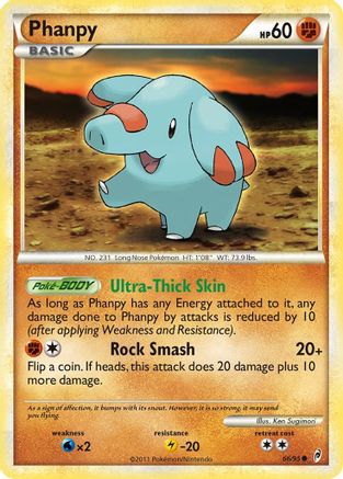 Phanpy 066  - Reverse Holofoil Call of Legends - Common