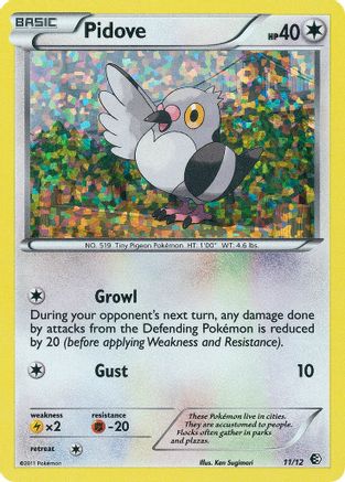 Pidove - 11/12/12  - Holofoil McDonalds Promos 2011 - Promo