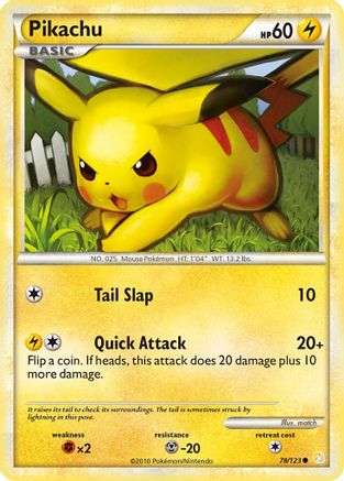 Pikachu 078  HeartGold SoulSilver - Common