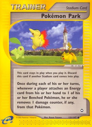 Pokemon Park  - Reverse Holofoil Aquapolis - Uncommon