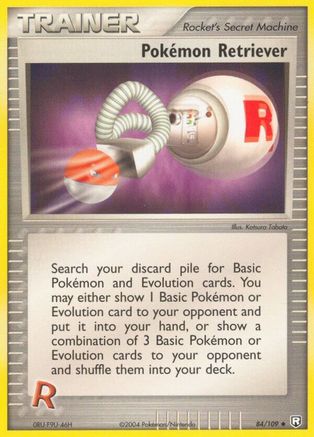Pokemon Retriever 084  - Reverse Holofoil Team Rocket Returns - Uncommon