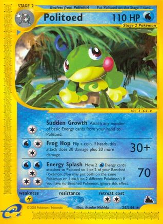Politoed (25)  Skyridge - Rare