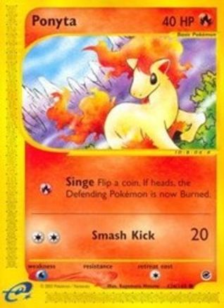 Ponyta 126  - Reverse Holofoil Expedition - Common