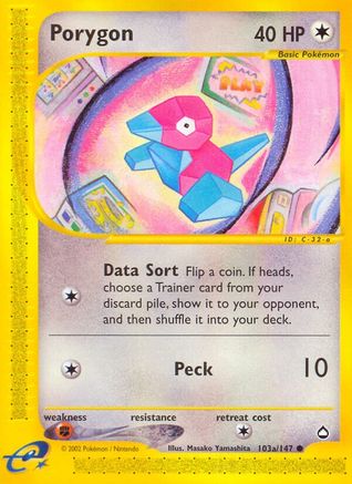 Porygon (103a) (103a) 103a  Aquapolis - Common