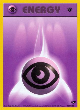 Psychic Energy 131  - 1st Edition Gym Challenge - Common