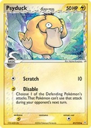 Psyduck (Delta Species) 081  - Reverse Holofoil Holon Phantoms - Common