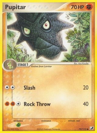 Pupitar  - Reverse Holofoil Unseen Forces - Common