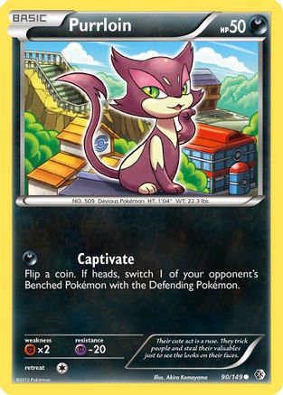 Purrloin  - Reverse Holofoil Boundaries Crossed - Common