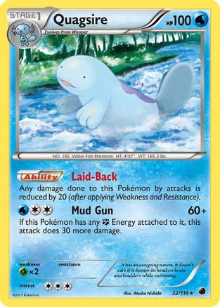 Quagsire  - Reverse Holofoil Plasma Freeze - Rare