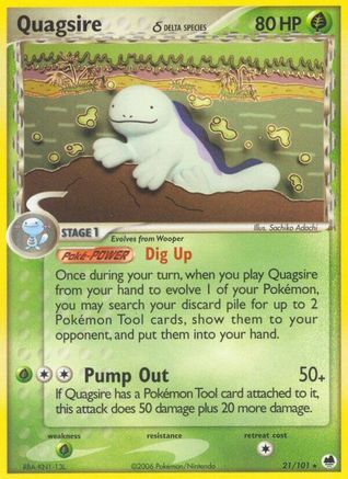 Quagsire (Delta Species) 021  Dragon Frontiers - Rare