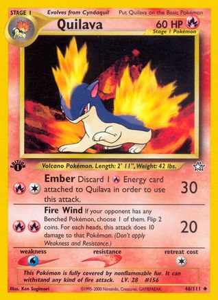Quilava (46) (46) 046  - 1st Edition Neo Genesis - Uncommon