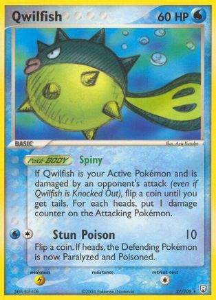 Qwilfish 027  Team Rocket Returns - Rare