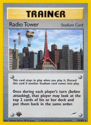 Radio Tower  - 1st Edition Neo Destiny - Rare