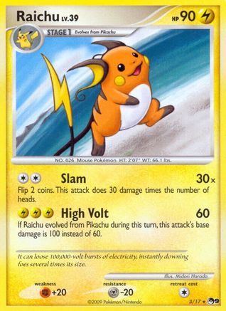 Raichu 003  POP Series 9 - Rare