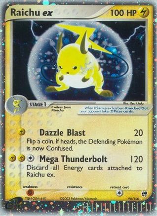 Raichu ex  - Holofoil Sandstorm - Ultra Rare