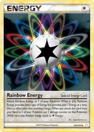 Rainbow Energy 104  HeartGold SoulSilver - Uncommon