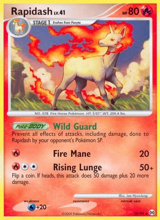 Rapidash (28)  - Reverse Holofoil Arceus - Rare