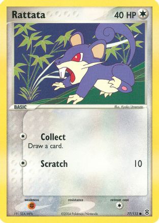 Rattata/112  - Reverse Holofoil FireRed & LeafGreen - Common