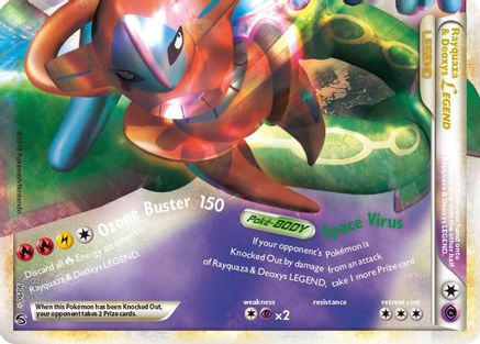 Rayquaza & Deoxys Legend (Bottom)  - Holofoil Undaunted - Ultra Rare