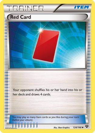 Red Card 124  XY Base Set - Uncommon