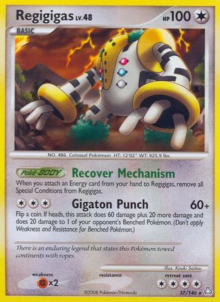 Regigigas (37)  - Reverse Holofoil Legends Awakened - Rare