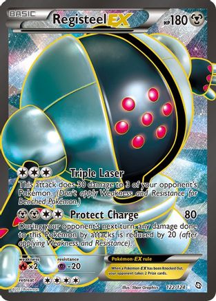 Registeel EX (122 Full Art)  - Holofoil Dragons Exalted - Ultra Rare