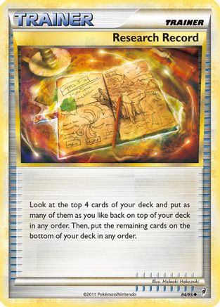Research Record  - Reverse Holofoil Call of Legends - Uncommon