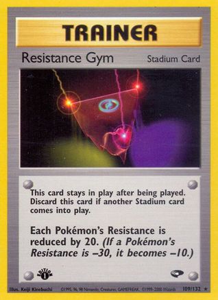 Resistance Gym 109  - 1st Edition Gym Challenge - Rare