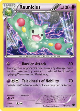 Reuniclus  - Reverse Holofoil Plasma Blast - Rare