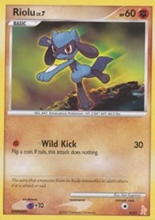 Riolu  DP Trainer Kit Manaphy & Lucario - Common