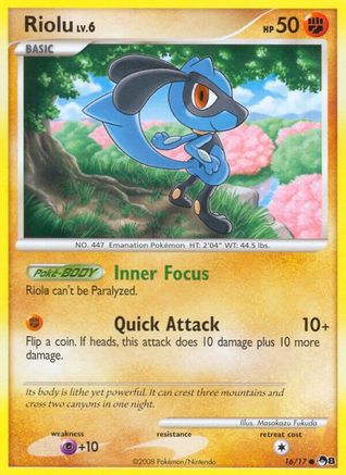 Riolu 016  POP Series 8 - Common