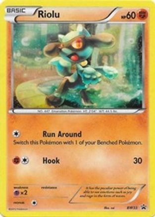 Riolu - BW33 (Cosmos Holo)  - Holofoil Black and White Promos - Promo