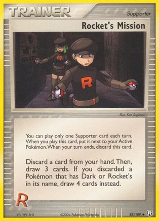Rocket's Mission 088  Team Rocket Returns - Uncommon