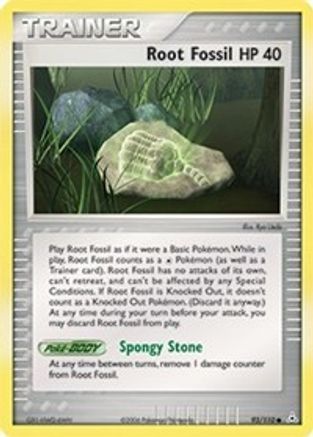 Root Fossil  - Reverse Holofoil Holon Phantoms - Common