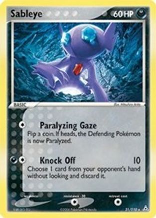 Sableye  - Reverse Holofoil Holon Phantoms - Rare