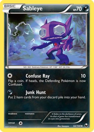 Sableye 062  Dark Explorers - Uncommon