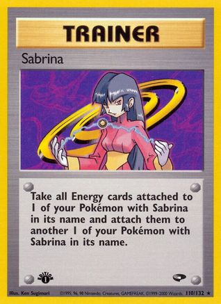 Sabrina (110) (110) 110  - 1st Edition Gym Challenge - Rare