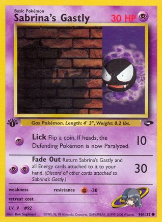 Sabrina's Gastly (96) (96) 096  - Unlimited Gym Challenge - Common
