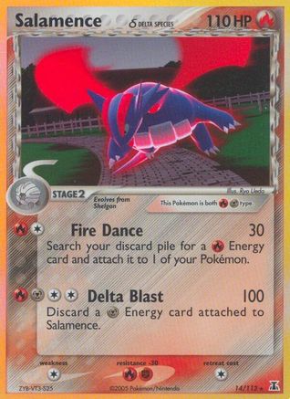 Salamence (Delta Species) 014  - Holofoil Delta Species - Holo Rare