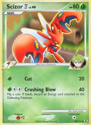Scizor E4 048  - Reverse Holofoil Rising Rivals - Uncommon
