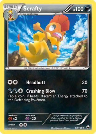 Scrafty  - Reverse Holofoil Dark Explorers - Rare