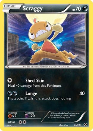 Scraggy  - Reverse Holofoil Next Destinies - Uncommon