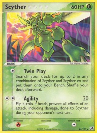 Scyther  - Reverse Holofoil Unseen Forces - Uncommon