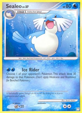 Sealeo  - Reverse Holofoil Mysterious Treasures - Uncommon